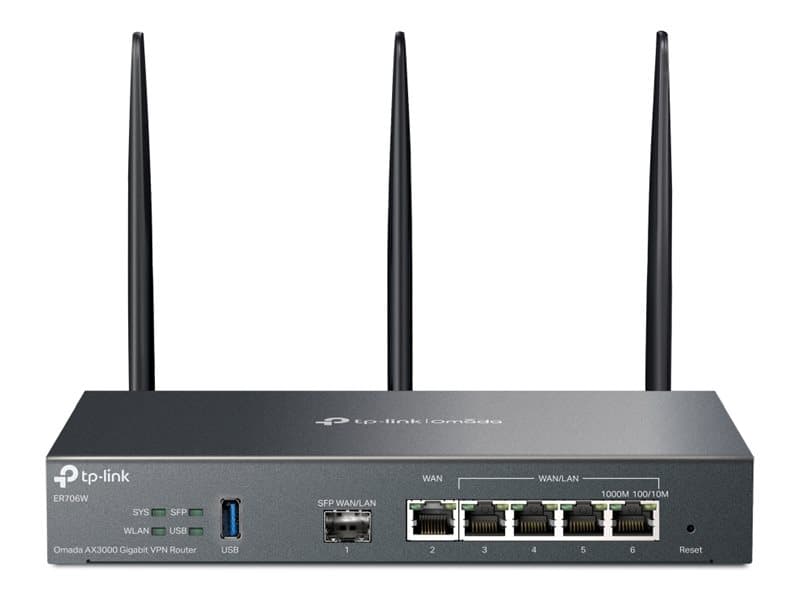 TP-Link Omada ER706W V1 - wireless router - Wi-Fi 6 - desktop, wall-mountable — view 2
