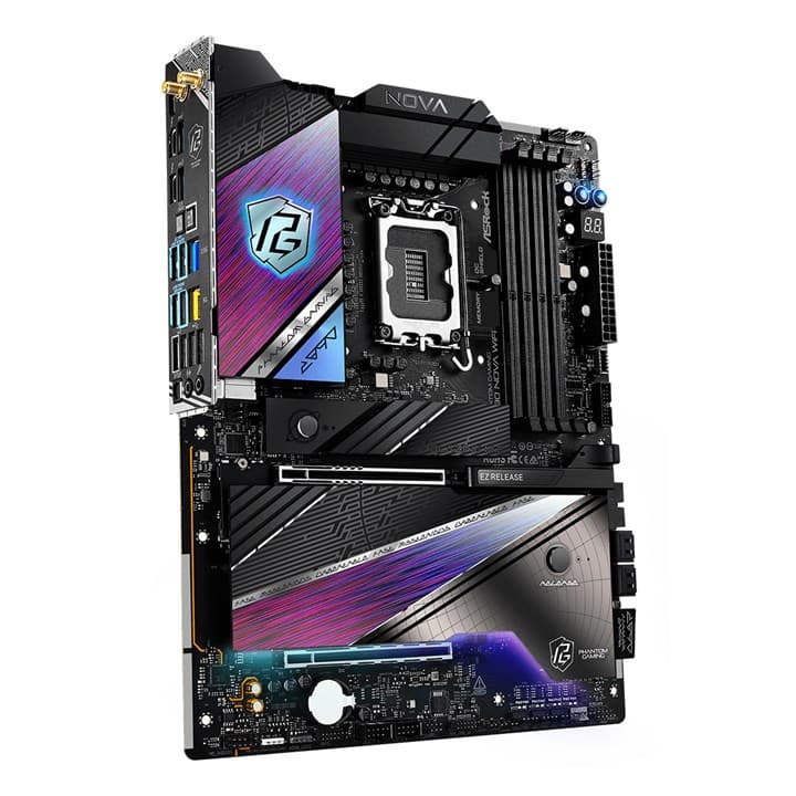 Asrock Phantom Gaming Z890 Nova WiFi, Intel, LGA 1851 (Socket V1), Intel Core Ultra (Series 2), LGA 1851, DDR5-SDRAM, 256 GB — view 4