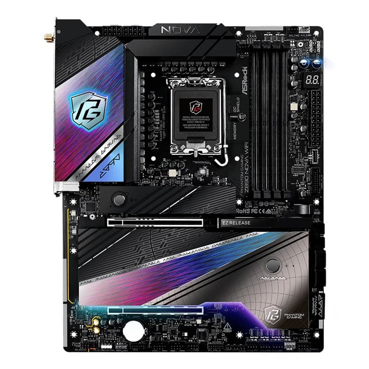 Asrock Phantom Gaming Z890 Nova WiFi, Intel, LGA 1851 (Socket V1), Intel Core Ultra (Series 2), LGA 1851, DDR5-SDRAM, 256 GB — view 6