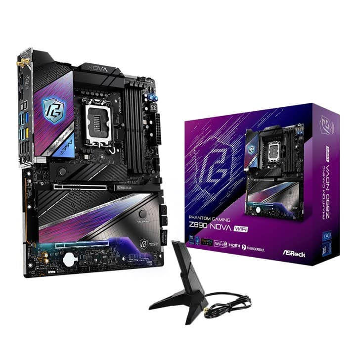 Asrock Phantom Gaming Z890 Nova WiFi, Intel, LGA 1851 (Socket V1), Intel Core Ultra (Series 2), LGA 1851, DDR5-SDRAM, 256 GB — view 5