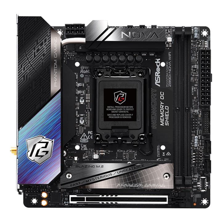 Asrock Phantom Gaming Z890I Nova WiFi, Intel, LGA 1851 (Socket V1), Intel Core Ultra (Series 2), LGA 1851, DDR5-SDRAM, 128 GB — view 6