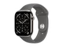 Apple Watch Series 11 GPS + Cellular 46mm Natural Titanium Case with Stone Grey Sport Band - M/L thumbnail 3