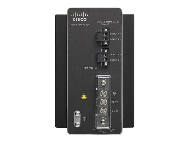 Cisco AC-DC Power Module for POE solution - Power adapter (DIN rail mountable) - AC 90-264/ DC 106-300 V - 170 Watt - for Industrial Ethernet 4000 Series — view 2