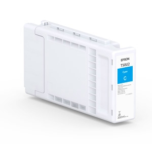 Epson T50U2 - 350 ml - cyan - original - ink cartridge - for SureColor SC-T7700D — image 1