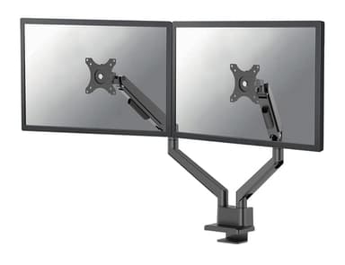 Neomounts NEXT Slim DS70-250BL2 - Mounting kit (articulating arm) - full-motion - for 2 monitors - aluminium - black - screen size: 17"-32" - desk-mountable