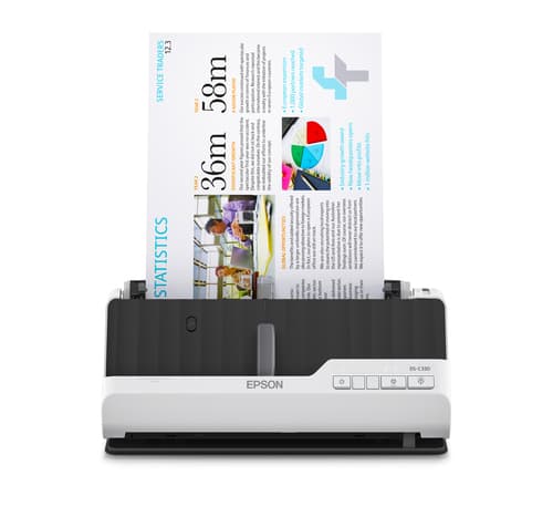 Epson DS-C330 - Sheetfed scanner - Duplex - A4/Legal - 600 dpi x 600 dpi - ADF (20 sheets) - up to 3500 scans per day - USB 2.0