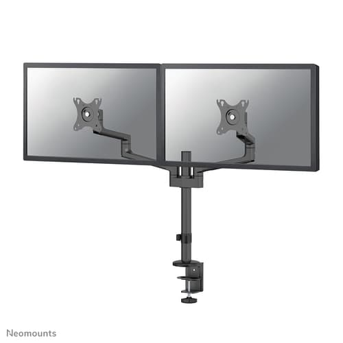 Neomounts DS60-425BL2 - Mounting kit (articulating arm) - full-motion - for 2 monitors - steel - black - screen size: 17"-27" - desk-mountable