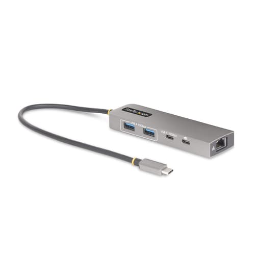 StarTech.com 3-Port USB-C Hub with 2.5 Gigabit Ethernet and 100W Power Delivery Passthrough Laptop Charging, USB-C to 2x USB-A/1x USB-C, USB 3.2 10Gbps Type-C Adapter Hub - Windows/macOS/Linux/Chromebook (10G2A1C25EPD-USB-HUB) - Hub - compact - 1 x USB-C + 3 x USB 3.1 + 1 x 2.5GBase-T - desktop