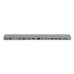 HyperDrive - Docking station - USB-C x 2 - 3 x HDMI, 3 x DP - 1GbE