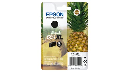 Epson 604XL - 8.9 ml - XL - black - original - blister - ink cartridge - for EPL 4200, Stylus Photo 2200, WorkForce WF-2950DWF