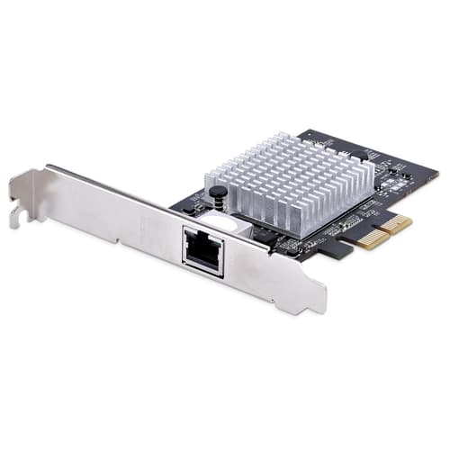 StarTech.com 1-Port 10Gbps PCIe Network Adapter Card, Network Card for PC/Server, Low Profile PCIe Ethernet Card w/Jumbo Frame Support, NIC/LAN Interface Card - Marvell AQC113CS Chipset, PXE Boot (ST10GSPEXNB2) - Network adapter - PCIe 3.0 x2 - 10 Gigabit Ethernet x 1 - black