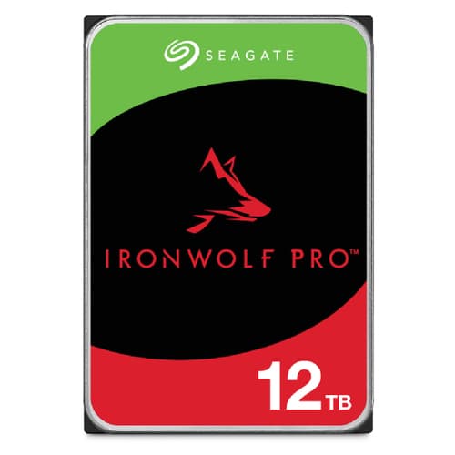 Seagate IronWolf Pro ST12000NT001 - Hard drive - 12 TB - internal - 3.5" - SATA 6Gb/s - 7200 rpm - buffer: 256 MB - with 3 years Seagate Rescue Data Recovery