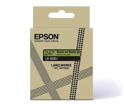 Epson LabelWorks LK-5GBJ - Black on matte green - Roll (1.8 cm x 8 m) 1 cassette(s) hanging box - tape cartridge - for LabelWorks LW-C410, LW-C610