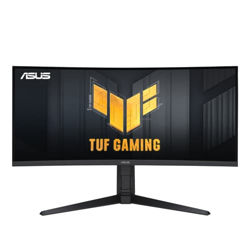 ASUS TUF Gaming VG34VQL3A - LED monitor - gaming - curved - 34" (34" viewable) - 3440 x 1440 WQHD @ 180 Hz - VA - 400 cd/m� - 4000:1 - DisplayHDR 400 - 1 ms - 2xHDMI, 2xDisplayPort - speakers - black