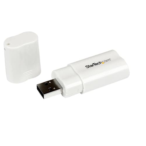 StarTech.com USB to Stereo Audio Adapter Converter - USB stereo Adapter - USB External sound Card - Laptop sound Card (ICUSBAUDIO) - Sound card - stereo - USB 2.0 - for P/N: MU15MMS, MU6MMS