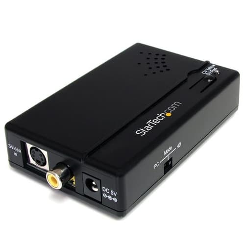 StarTech.com Composite and S-Video to HDMI Converter with Audio - Video converter - composite video, S-video - HDMI - black - VID2HDCON - Video converter - composite video, S-video - HDMI - black