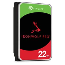 Seagate IronWolf Pro ST22000NT001 - Hard drive - 22 TB - internal - 3.5" - SATA 6Gb/s - 7200 rpm - buffer: 512 MB - with 3 years Seagate Rescue Data Recovery