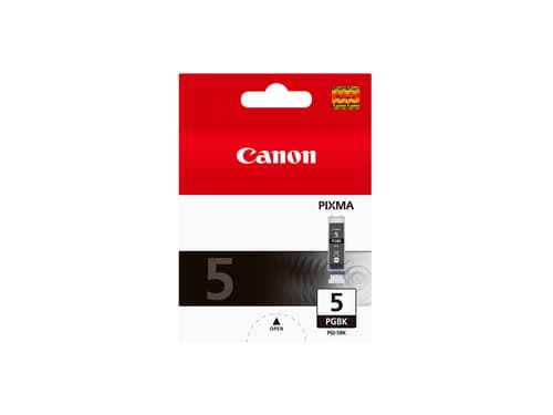 Canon PGI-5 BK - 0628B001 - 1 x Black - Ink tank - For PIXMA iP3500,iP4500,iP5300,MP510,MP520,MP600,MP610,MP810,MP960,MP970,MX700