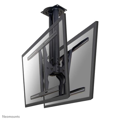 Neomounts PLASMA-C100D - Bracket - full-motion - for 2 flat panels - black - screen size: 37"-75" - ceiling mountable