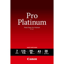 Canon Photo Paper Pro Platinum - Photo paper - A3 (297 x 420 mm) - 300 g/m2 - 20 sheet(s)