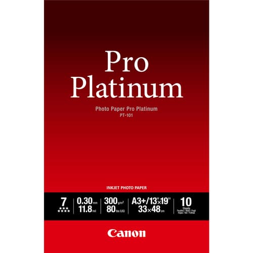 Canon Photo Paper Pro Platinum - Photo paper - A3 plus (329 x 423 mm) - 300 g/m2 - 10 sheet(s)