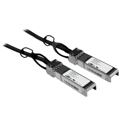 StarTech.com Cisco SFP-H10GB-CU1M Compatible 1m 10G SFP+ to SFP+ Direct Attach Cable Twinax, 10GbE SFP+ Copper DAC 10Gbps Low Power Passive Transceiver Module DAC, Cisco Firepower ASR920 - Lifetime Warranty (SFPCMM1M) - Direct attach cable - SFP+ to SFP+ - 1 m - twinaxial - for P/N: ET10GSFP, PEX10000SFPI, PEX10GSFP4I, PEX20000SFPI