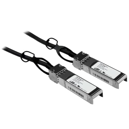 StarTech.com Cisco SFP-H10GB-CU2M Compatible 2m 10G SFP+ to SFP+ Direct Attach Cable Twinax, 10GbE SFP+ Copper DAC 10 Gbps Low Power Passive Transceiver Module DAC, Cisco Firepower ASR920 - Lifetime Warranty (SFPCMM2M) - Direct attach cable - SFP+ to SFP+ - 2 m - twinaxial - for P/N: ET10GSFP, PEX10000SFPI, PEX10GSFP4I, PEX20000SFPI