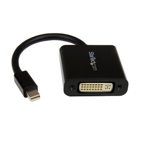 StarTech.com Mini DisplayPort to DVI Adapter - 1920x1200 - 1080p - Dongle - Monitor Adapter - Mini DisplayPort Adapter - Mini DP to DVI (MDP2DVI3) - DVI adapter - Mini DisplayPort (M) to DVI-I (F) - 17 cm - black