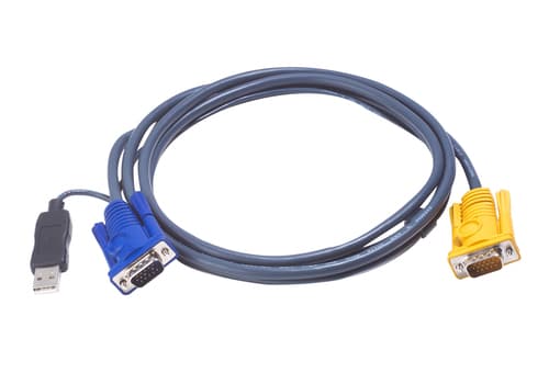 ATEN 2L-5206UP - Video / USB cable - 15 pin SPHD (M) to USB, HD-15 (VGA) (M) - 6 m