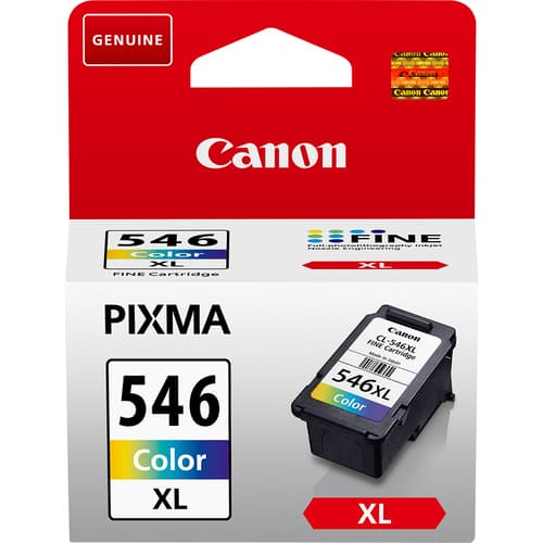 Canon CL-546XL - 8288B001 - 1 x Cyan,1 x Magenta,1 x Yellow - High Yield - Ink Cartridge - For PIXMA iP2850,MG2450,MG2550,MG2555,MG2950,MG2950S,MX495
