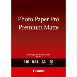 Canon Pro Premium PM-101 - Smooth matte - 310 micron - A3 (297 x 420 mm) - 210 g/m� - 20 sheet(s) photo paper - for PIXMA PRO-1, PRO-10, PRO-100