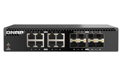 QNAP QSW-3216R-8S8T - Switch - 8 x 100/1000/2.5G/5G/10GBase-T + 8 x 10Gb Ethernet SFP+ - rack-mountable