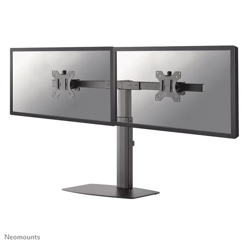 Neomounts FPMA-D865D - Stand - full-motion - for 2 LCD displays - black - screen size: 10"-27" - desktop stand, desk-mountable