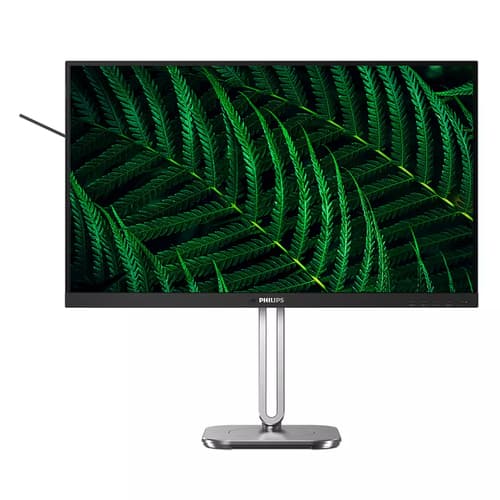 Philips 27B2G5200 - LED monitor - 27" - 1920 x 1080 Full HD (1080p) @ 100 Hz - IPS - 1500:1 - HDMI, VGA, DisplayPort - speakers - silver, charcoal