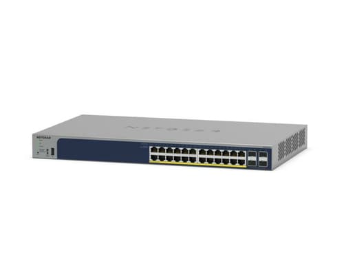 NETGEAR Smart GS728TPP - Switch - L3 Lite - smart - 24 x 10/100/1000 (PoE+) + 4 x SFP - rack-mountable - PoE+ (720 W)