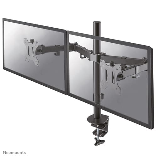 Neomounts FPMA-D550D - Mounting kit - full-motion - for 2 LCD displays - steel - black - screen size: 10"-32" - clamp mountable, grommet, desk-mountable