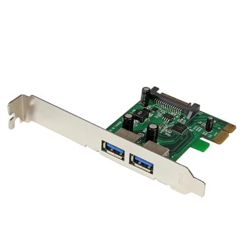 StarTech.com 2 Port PCI Express (PCIe) SuperSpeed USB 3.0 Card Adapter with UASP - SATA Power - Dual Port USB 3 PCIe Controller (PEXUSB3S24) - USB adapter - PCIe - USB 3.0 x 2 - for P/N: CFASTRWU3, ST3300GU3B, ST4300U3C1, ST4300U3C1B, ST7300U3M, ST7300USBME, USB3S2ESATA3