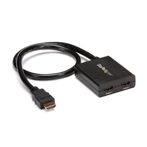 StarTech.com HDMI Cable Splitter - 2 Port - 4K 30Hz - Powered - HDMI Audio / Video Splitter - 1 in 2 Out - HDMI 1.4 - Video/audio splitter - 2 x HDMI - desktop - for P/N: ST121SHD50, SVA5M3NEUA