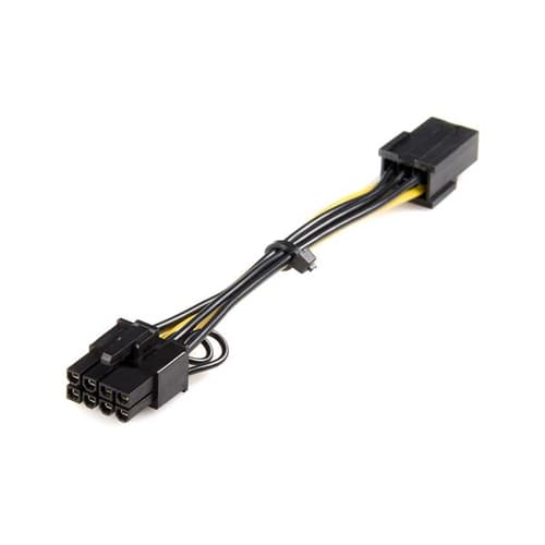 StarTech.com PCI Express 6 pin to 8 pin Power Adapter Cable - Power adapter - 6 pin PCIe power (F) to 8 pin PCIe power (M) - 15.5 cm - yellow - for P/N: ATX2POWER430, ATX2POWER530