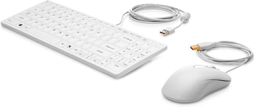 HP - Healthcare - keyboard and mouse set - USB - UK - for HP Z1 G8, EliteDesk 80X G6, 80X G8, EliteOne 800 G8, Engage One Pro, ProDesk 40X G6