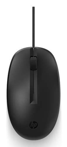 HP 125 - Mouse - wired - USB - black - Smart Buy