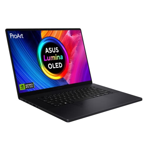 ASUS ProArt P16 OLED H7606WI-ME045W - AMD Ryzen AI 9 - HX 370 / up to 5.1 GHz - Win 11 Home - GeForce RTX 4070 - 32 GB RAM - 2 TB SSD NVMe - 16" OLED touchscreen 3840 x 2400 (4K) - Wi-Fi 7, Bluetooth - nano black