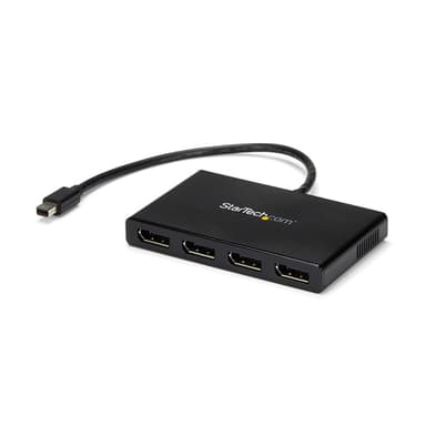 StarTech.com 4 Port Mini DisplayPort MST Hub - 4K 30Hz - Mini DP to DisplayPort Splitter for Multiple Monitors - mDP to DP (MSTMDP124DP) - Video splitter - 4 x DisplayPort - desktop