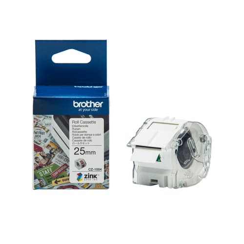 Brother CZ-1004 - Roll (2.54 cm x 5 m) 1 roll(s) continuous labels - for Brother VC-500W
