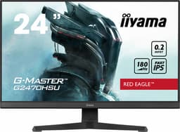 iiyama G-MASTER Red Eagle G2470HSU-B6 - LED monitor - gaming - 24" (23.8" viewable) - 1920 x 1080 Full HD (1080p) @ 180 Hz - Fast IPS - 300 cd/m� - 1000:1 - 0.2 ms - HDMI, DisplayPort - speakers - black, matte