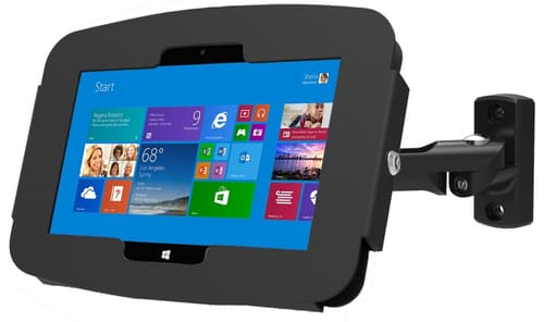 Compulocks Surface Pro 3-7 Space Enclosure Swing Wall Mount - Enclosure - Anti-Theft - for tablet - lockable - high-grade aluminium - black - wall-mountable - for Microsoft Surface Pro 3, Pro 4, Pro 5, Pro 6, Pro 7, Pro 7+