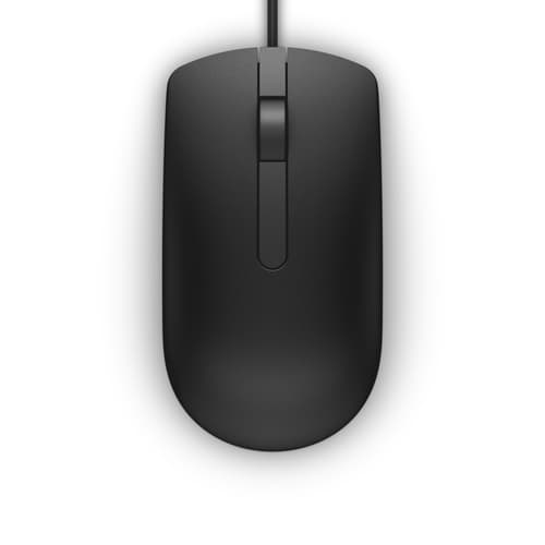 Dell MS116 - Mouse - optical - 2 buttons - wired - USB - black