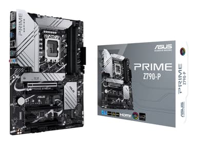 ASUS PRIME Z790-P - Motherboard - ATX - LGA1700 Socket - Z790 Chipset - USB-C 3.2 Gen 2x2, USB 3.2 Gen 2, USB 3.2 Gen 1, USB-C 3.2 Gen2 - 2.5 Gigabit LAN - onboard graphics (CPU required) - HD Audio (8-channel)
