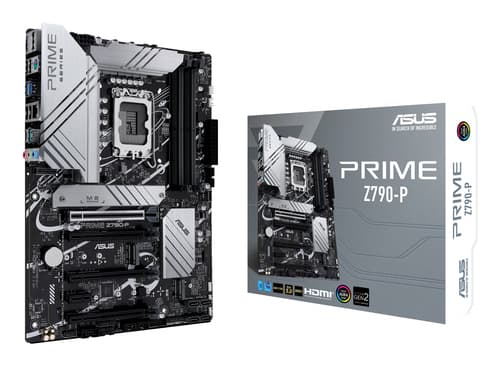 ASUS PRIME Z790-P - Motherboard - ATX - LGA1700 Socket - Z790 Chipset - USB-C 3.2 Gen 2x2, USB 3.2 Gen 2, USB 3.2 Gen 1, USB-C 3.2 Gen2 - 2.5 Gigabit LAN - onboard graphics (CPU required) - HD Audio (8-channel)