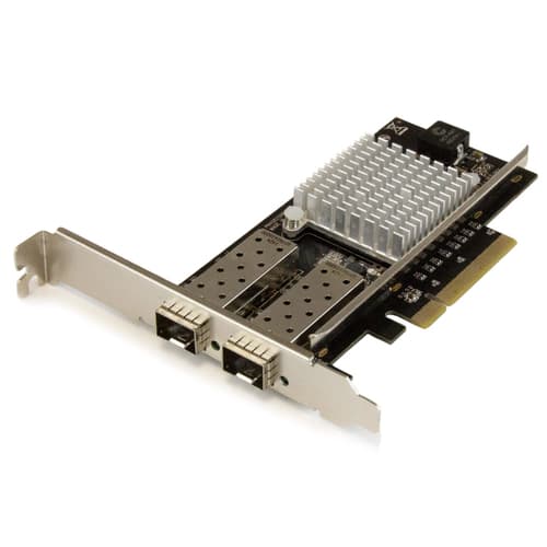 StarTech.com 10G Network Card - 2x 10G Open SFP+ Multimode LC Fiber Connector - Intel 82599 Chip - Gigabit Ethernet Card (PEX20000SFPI) - Network adapter - PCIe 2.0 x8 low profile - 10GbE - 10GBase-LR, 10GBase-SR, 10GBase-LRM - black - for P/N: BNDTB10GI, BNDTB210GSFP, BNDTB310GNDP, BNDTB410GSFP, BNDTB4M2E1, BNDTBUSB3142